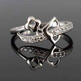 Sterling Silver Rhodium plated Ring