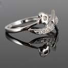 Sterling Silver Rhodium plated Ring