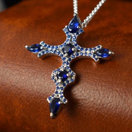 Blue Cross Pendant