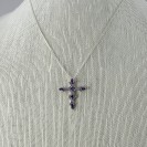 Purple Cross Pendant