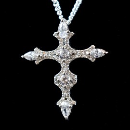 White Cross Pendant